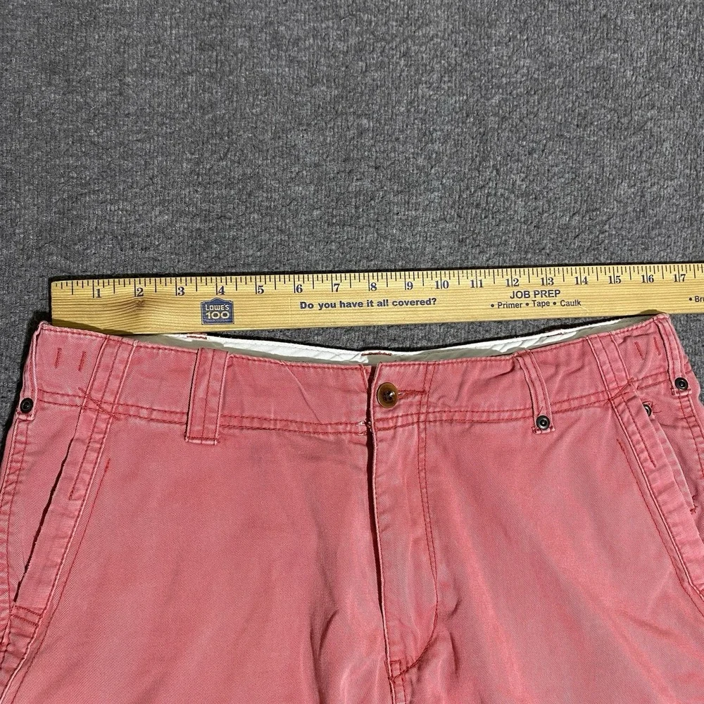 Polo Ralph Lauren Cargo Shorts Men 33 Salmon Pink Cotton Utility Preppy Stencil